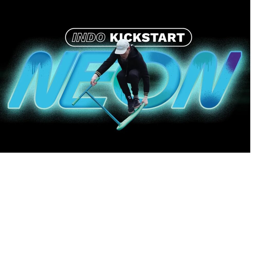NEW Indo Kickstart Trampoline Scooter Neon LIMITED EDITION